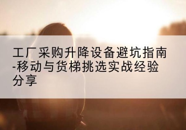 景德镇移动式升降机怎么选-工厂采购升降设备避坑指南-移动与货梯挑选实战经验分享